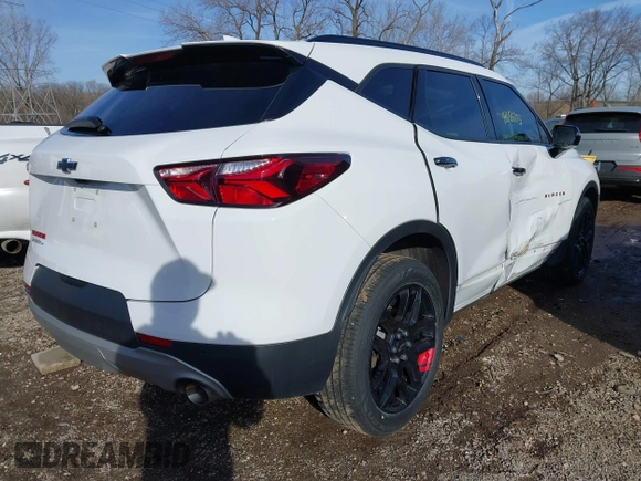 2020 Chevrolet Blazer LT with VIN 3GNKBCR4XLS698213, listed as a IAAI auction lot 41686203 with 43,107 mi miles and . Bid and sale history available at DreamBid. Image 4.