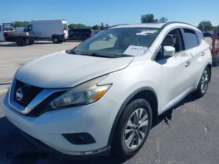 2016 Nissan Murano S with VIN 5N1AZ2MGXGN153877, listed as a IAAI auction lot 41837774 with 74,132 mi miles. Bid and sale history available at carsss.com. Image 2.
