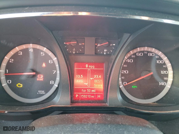 2013 GMC Terrain SLT with VIN 2GKFLVE31D6332712, listed as a Copart auction lot 42833495 with 159,210 mi miles and Clean Title. Bid and sale history available at carsss.com. Image 9.