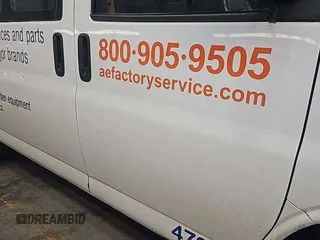 2014 Chevrolet Express Cargo with VIN 1GCSGAFX0E1168219, listed as a IAAI auction lot 42680675 with 279,387 mi miles and . Bid and sale history available at DreamBid. Image 1.