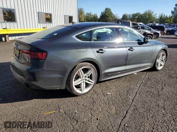 2019 Audi A5 Sportback Premium Plus with VIN WAUENCF55KA085987, listed as a Copart auction lot 71084973 with 38,324 mi miles. Bid and sale history available at carsss.com. Image 3.