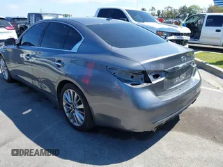 2021 Infiniti Q50 Luxe with VIN JN1EV7BP8MM707259, listed as a IAAI auction lot 41901696 with 78,060 mi miles and . Bid and sale history available at DreamBid. Image 3.