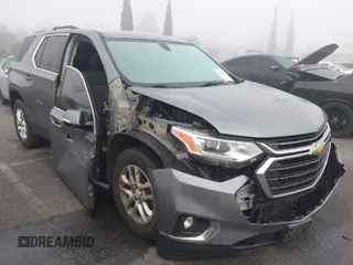 2018 Chevrolet Traverse LT Cloth with VIN 1GNERGKWXJJ214423, listed as a IAAI auction lot 41687852 with 96,127 mi miles. Bid and sale history available at carsss.com. Image 1.