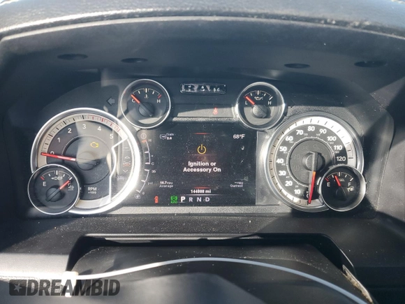 2013 Ram 3500 Laramie with VIN 3C63RRML1DG604435, listed as a Copart auction lot 76452564 with 144,808 mi miles and Salvage Title. Bid and sale history available at carsss.com. Image 8.