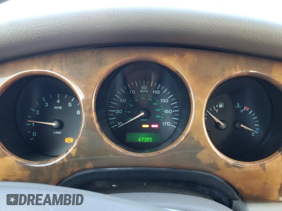 2001 Jaguar XJ with VIN SAJDA23C51LF35586, listed as a Copart auction lot 44105165 with 47,355 mi miles and Salvage title. Bid and sale history available at DreamBid. Image 9.