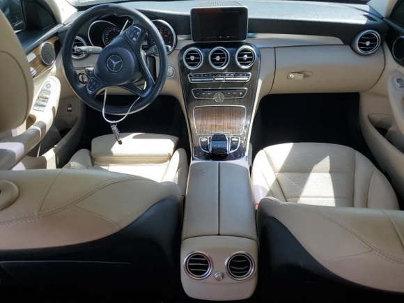 2015 Mercedes-Benz C-Class C 300 with VIN 55SWF4JB2FU073377, listed as a Copart auction lot 50400265 with 111,832 mi miles and Salvage Title. Bid and sale history available at carsss.com. Image 8.