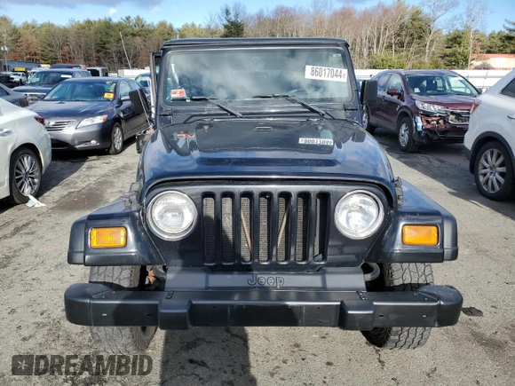 2002 Jeep Wrangler SE with VIN 1J4FA29P82P732805, listed as a Copart auction lot 86017044 with 138,679 mi miles and Salvage Title. Bid and sale history available at DreamBid. Image 5.