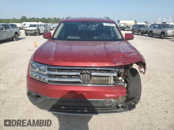 2019 Volkswagen Atlas SE with VIN 1V2DR2CA8KC604113, listed as a Copart auction lot 53108275 with 87,000 mi miles and Salvage title. Bid and sale history available at DreamBid. Image 5.