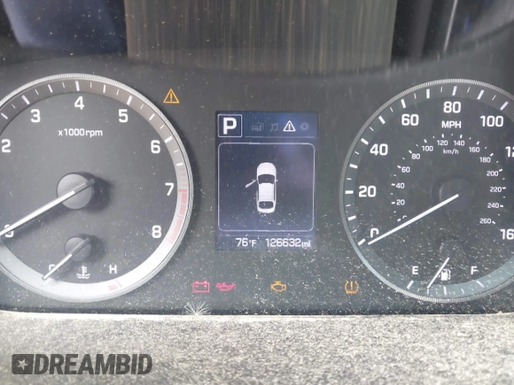 2016 Hyundai Sonata SE with VIN 5NPE24AFXGH424650, listed as a IAAI auction lot 42192639 with 126,632 mi miles and . Bid and sale history available at carsss.com. Image 7.