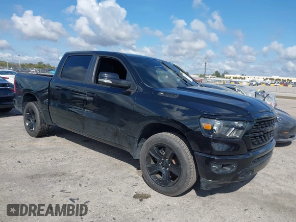 2022 Ram 1500 Big Horn with VIN 1C6SRFFT1NN220669, listed as a IAAI auction lot 41483598 with 1 mi miles. Bid and sale history available at carsss.com. Image 1.