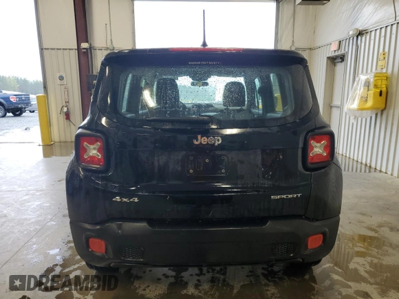 2017 Jeep Renegade Sport with VIN ZACCJBAB9HPF95605, listed as a Copart auction lot 52074305 with 67,466 mi miles and Salvage Title. Bid and sale history available at carsss.com. Image 6.