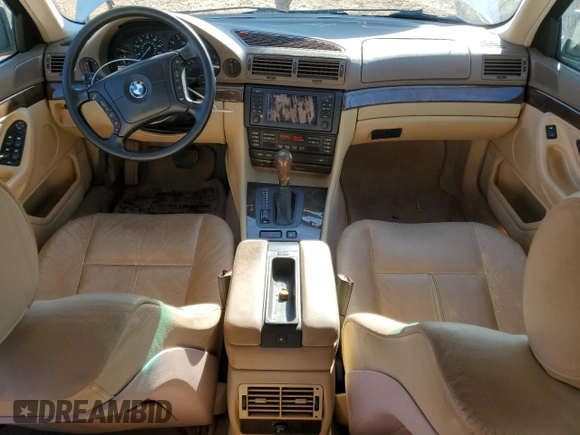 2001 BMW 7 Series 740iA with VIN WBAGG83421DN82147, listed as a Copart auction lot 75760544 with 0 mi miles and Clean Title. Bid and sale history available at carsss.com. Image 8.
