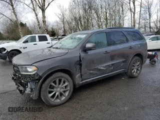 2017 Dodge Durango GT with VIN 1C4RDJDG5HC871754, listed as a Copart auction lot 47498285 with 66,040 mi miles and Salvage Title. Bid and sale history available at carsss.com. Image 1.