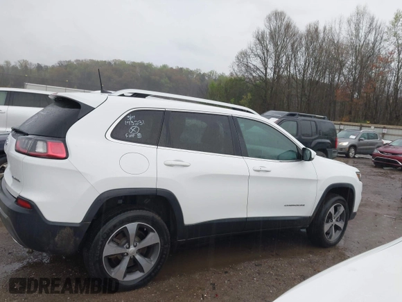 2019 Jeep Cherokee Limited with VIN 1C4PJMDN9KD173231, listed as a IAAI auction lot 41834562 with 133,777 mi miles. Bid and sale history available at carsss.com. Image 13.