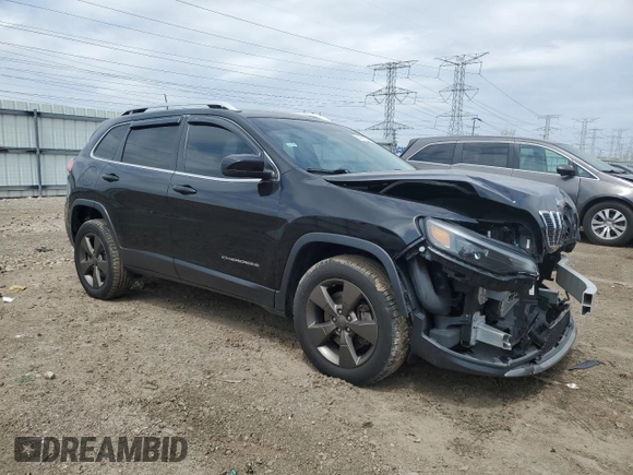 2019 Jeep Cherokee Limited z VIN 1C4PJMDX2KD308860, wystawiony jako Copart lot #54205025 z przebiegiem 65 492 mil mil oraz Szkoda całkowita • Salvage title. Historia ofert i sprzedaży dostępna na DreamBid. Obrazek 4.