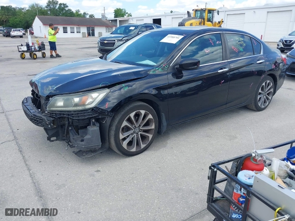 2015 Honda Accord Sedan Sport with VIN 1HGCR2F59FA209520, listed as a IAAI auction lot 41988766 with 171,490 mi miles. Bid and sale history available at carsss.com. Image 18.