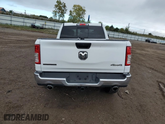 2023 Ram 1500 Big Horn with VIN 1C6SRFBT3PN533506, listed as a Copart auction lot 73648714 with 14,069 mi miles and Salvage Title. Bid and sale history available at carsss.com. Image 6.