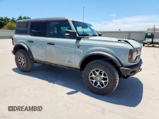 2024 Ford Bronco Badlands with VIN 1FMEE9BP5RLA42032, listed as a Copart auction lot 66133425 with 4,143 mi miles and Salvage title. Bid and sale history available at DreamBid. Image 4.