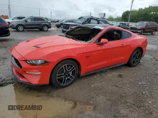 2018 Ford Mustang GT with VIN 1FA6P8CF6J5128497, listed as a Copart auction lot 55982685 with Not provided miles and Salvage title. Bid and sale history available at DreamBid. Image 1.