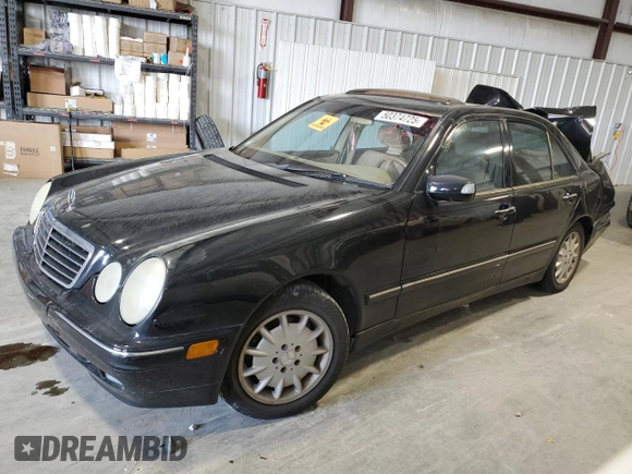2001 Mercedes-Benz E 320 z VIN WDBJF65J91B339674, wystawiony jako Copart lot #50374725 z przebiegiem 205 940 mil mil oraz Szkoda całkowita • Salvage title. Historia ofert i sprzedaży dostępna na DreamBid. Obrazek 1.