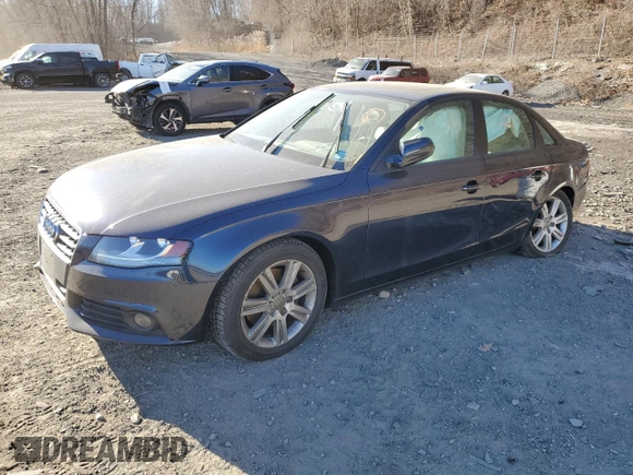 2010 Audi A4 2.0T Premium with VIN WAUBFAFL4AN070858, listed as a Copart auction lot 86452114 with 0 mi miles and Salvage Title. Bid and sale history available at carsss.com. Image 1.