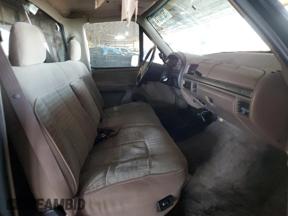 1993 Ford F-150 with VIN 2FTDF15NXPCA68030, listed as a Copart auction lot 75219374 with 0 mi miles and Salvage Title. Bid and sale history available at carsss.com. Image 7.
