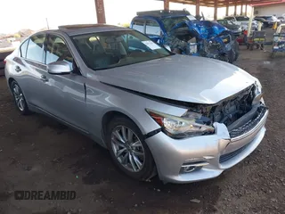 2017 Infiniti Q50 3.0t Premium with VIN JN1EV7AP4HM739763, listed as a IAAI auction lot 42011605 with 90,608 mi miles. Bid and sale history available at carsss.com. Image 1.