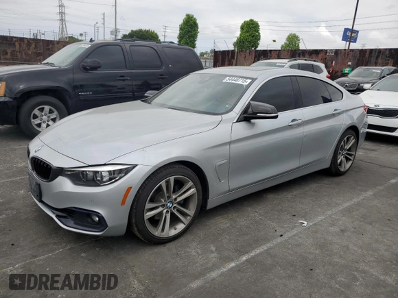 2019 BMW 4 Series 430i z VIN WBA4J1C58KBM12201, wystawiony jako Copart lot #54448715 z przebiegiem 68 574 mil mil oraz Szkoda całkowita • Salvage title. Historia ofert i sprzedaży dostępna na DreamBid. Obrazek 1.