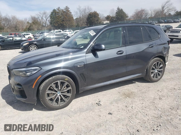 2022 BMW X5 xDrive45e with VIN 5UXTA6C09N9K10638, listed as a Copart auction lot 48321845 with 44,036 mi miles and Salvage Title. Bid and sale history available at DreamBid. Image 1.