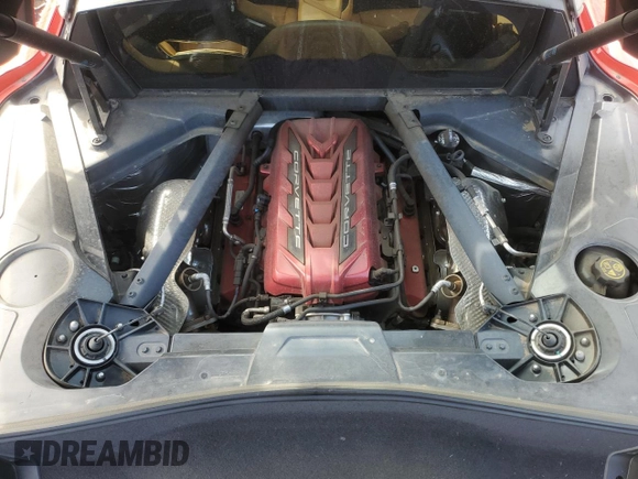 2021 Chevrolet Corvette 3LT z VIN 1G1YC2D4XM5100398, wystawiony jako Copart lot #49331985 z przebiegiem 8 800 mil mil oraz Szkoda całkowita • Salvage title. Historia ofert i sprzedaży dostępna na DreamBid. Obrazek 12.