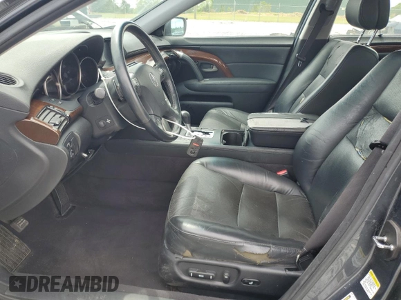 2006 Acura RL with VIN JH4KB16596C004369, listed as a Copart auction lot 54237425 with 191,708 mi miles and Salvage title. Bid and sale history available at DreamBid. Image 7.