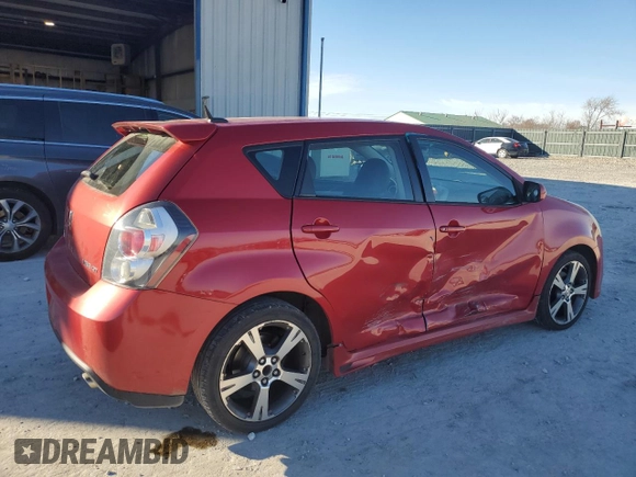 2009 Pontiac Vibe GT with VIN 5Y2SR67049Z461475, listed as a Copart auction lot 82698594 with 169,711 mi miles and Salvage Title. Bid and sale history available at carsss.com. Image 3.