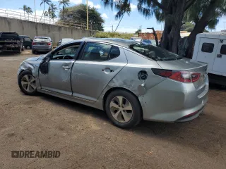 2015 Kia Optima Hybrid with VIN KNAGM4AD6F5083356, listed as a Copart auction lot 50904514 with 0 mi miles and Non Repairable. Bid and sale history available at carsss.com. Image 2.