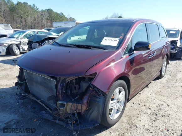 2012 Honda Odyssey Touring with VIN 5FNRL5H98CB127230, listed as a IAAI auction lot 41754140 with 122,003 mi miles. Bid and sale history available at carsss.com. Image 21.