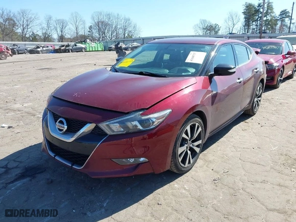 2016 Nissan Maxima 3.5 Platinum with VIN 1N4AA6AP9GC397478, listed as a IAAI auction lot 41660915 with 107,442 mi miles. Bid and sale history available at carsss.com. Image 2.
