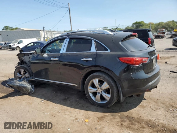 2009 Infiniti FX35 with VIN JNRAS18W49M154665, listed as a Copart auction lot 70996284 with 136,412 mi miles and Salvage Title. Bid and sale history available at carsss.com. Image 2.
