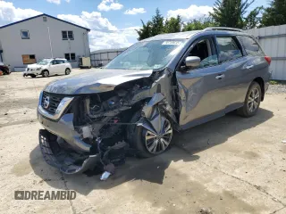 2020 Nissan Pathfinder S with VIN 5N1DR2AM3LC649620, listed as a Copart auction lot 55739635 with Not provided miles and Salvage title. Bid and sale history available at DreamBid. Image 1.