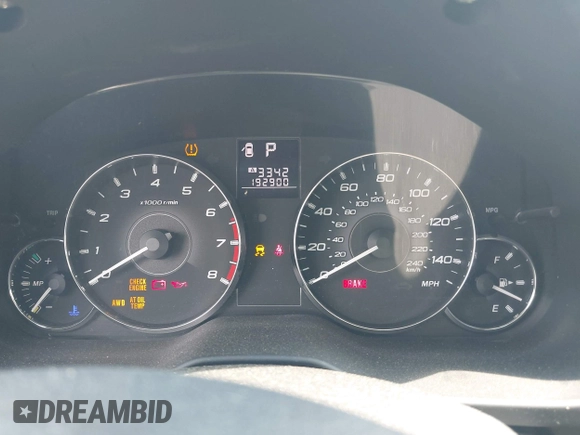 2012 Subaru Outback Limited with VIN 4S4BRBKC8C3201807, listed as a IAAI auction lot 42447095 with 192,900 mi miles and . Bid and sale history available at DreamBid. Image 7.