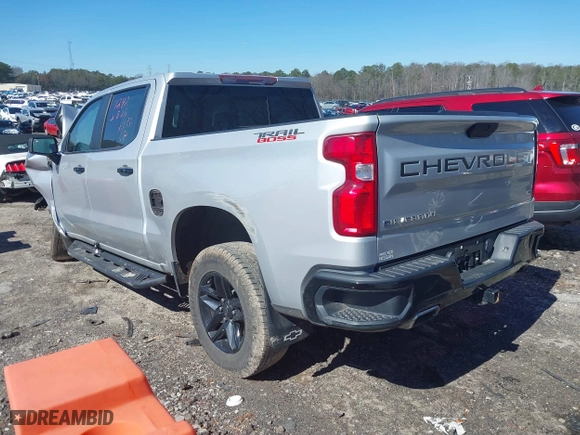 2019 Chevrolet Silverado 1500 LT Trail Boss with VIN 1GCPYFED2KZ234242, listed as a IAAI auction lot 41587318 with 1 mi miles. Bid and sale history available at carsss.com. Image 3.
