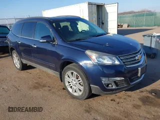 2015 Chevrolet Traverse LT with VIN 1GNKVGKD9FJ381764, listed as a IAAI auction lot 41998902 with 96,370 mi miles and . Bid and sale history available at DreamBid. Image 1.