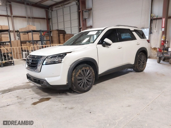 2022 Nissan Pathfinder SL with VIN 5N1DR3CB3NC257192, listed as a IAAI auction lot 41289480 with 86,131 mi miles. Bid and sale history available at carsss.com. Image 2.