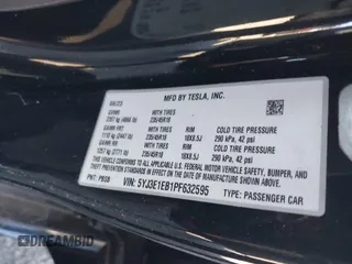 2023 Tesla Model 3 Long Range with VIN 5YJ3E1EB1PF632595, listed as a IAAI auction lot 41754131 with 8,147 mi miles and . Bid and sale history available at DreamBid. Image 9.