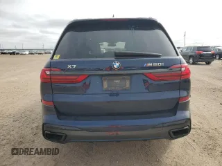 2022 BMW X7 M50i z VIN 5UXCX6C00N9L56814, wystawiony jako Copart lot #46108725 z przebiegiem 35 216 mil mil oraz Szkoda całkowita • Salvage title. Historia ofert i sprzedaży dostępna na DreamBid. Obrazek 6.