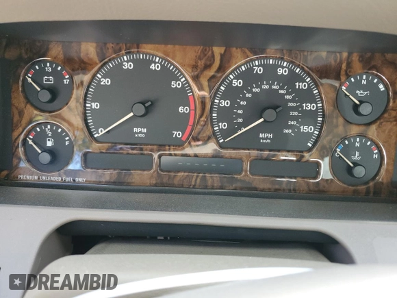 1996 Jaguar XJ with VIN SAJHX1747TC767829, listed as a Copart auction lot 76677444 with Not provided miles and Salvage title. Bid and sale history available at DreamBid. Image 9.