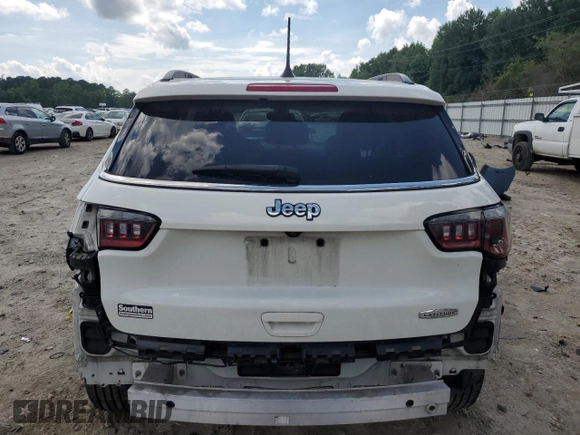 2019 Jeep Compass Altitude with VIN 3C4NJCBB0KT692494, listed as a Copart auction lot 60972975 with 75,517 mi miles and Salvage title. Bid and sale history available at DreamBid. Image 6.