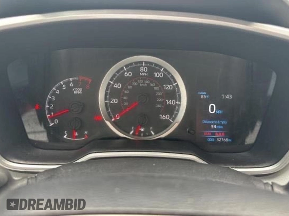 2021 Toyota Corolla Hatchback SE with VIN JTNB4MBE0M3129627, listed as a Copart auction lot 46258355 with 32,768 mi miles and Salvage Title. Bid and sale history available at carsss.com. Image 8.