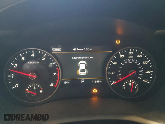 2018 Kia Stinger Premium with VIN KNAE25LA8J6021479, listed as a Copart auction lot 48129355 with 41,385 mi miles and Salvage Title. Bid and sale history available at carsss.com. Image 9.