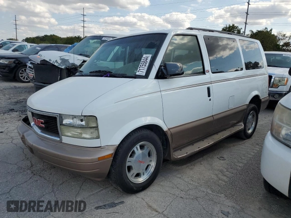 2003 GMC Safari z VIN 1GKEL19X03B503236, wystawiony jako Copart lot #71755844 z przebiegiem 109 438 mil mil oraz Szkody całkowita. Historia ofert i sprzedaży dostępna na DreamBid. Obrazek 1.