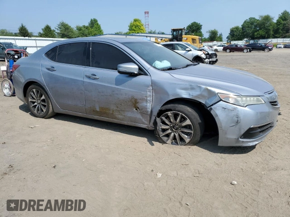 2015 Acura TLX with VIN 19UUB1F36FA015612, listed as a Copart auction lot 60851825 with 122,687 mi miles and Salvage title. Bid and sale history available at DreamBid. Image 4.