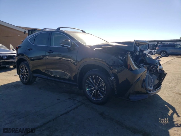2025 Lexus NX with VIN JTJGKCEZ4S2045609, listed as a Copart auction lot 77131914 with 0 mi miles and Salvage Title. Bid and sale history available at carsss.com. Image 4.